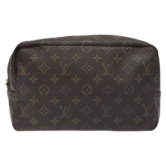 LOUIS VUITTON Monogram Trousse Toilette 28 Clutch Bag M47522 LV Auth BA3367 - Picture 1 of 16